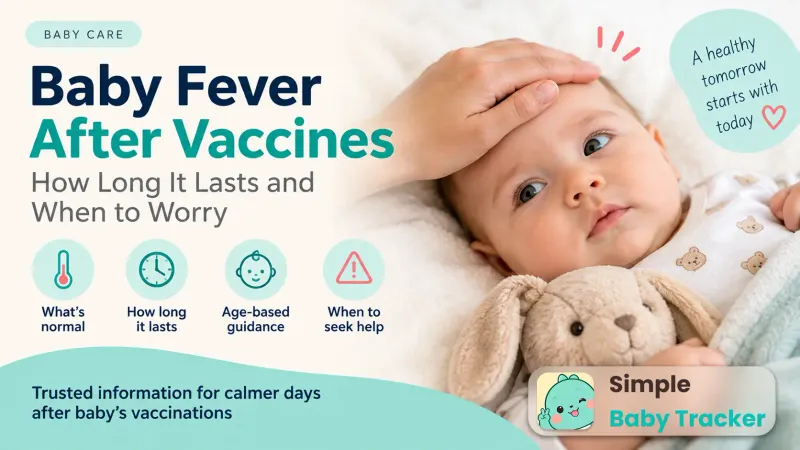 Fiebre después de la vacuna en bebés: cuánto dura y cuándo preocuparse