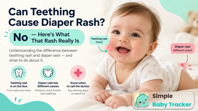 Can Teething Cause Diaper Rash? No — Here's What That Rash Really Is