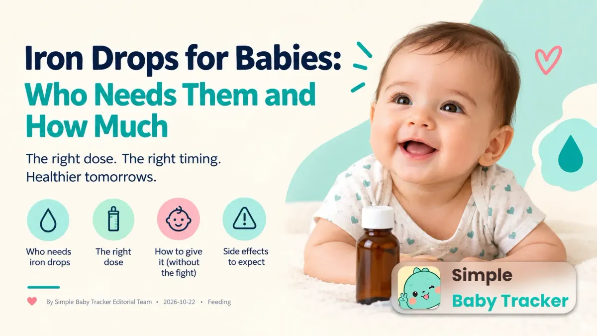 Gotas de hierro para bebés: quién las necesita y cuánto dar