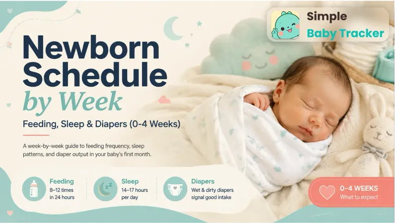 Newborn Schedule by Week: Feeding, Sleep & Diapers (0-4 Weeks)