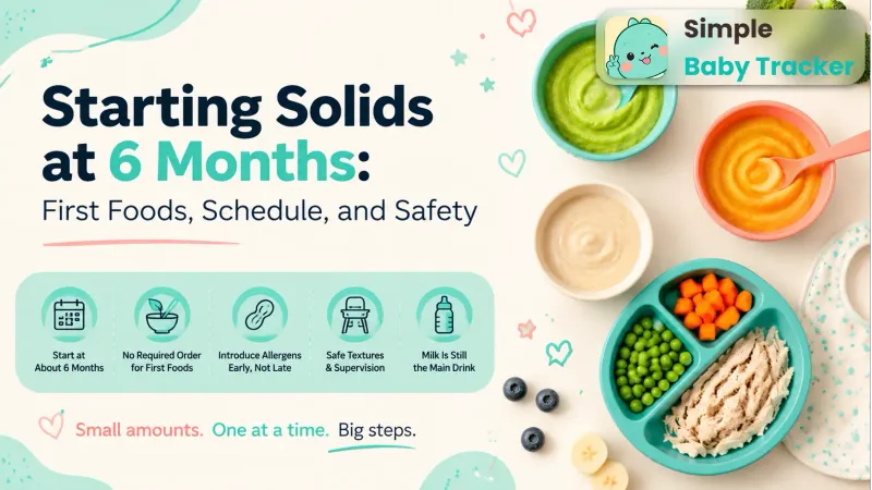 Starting Solids at 6 Months: First Foods, Schedule, and Safety