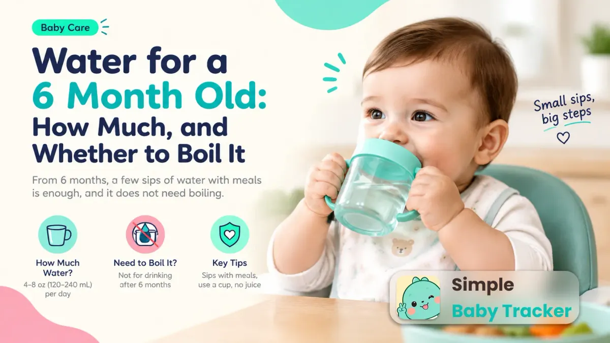 Water for a 6 Month Old: How Much, and Whether to Boil It