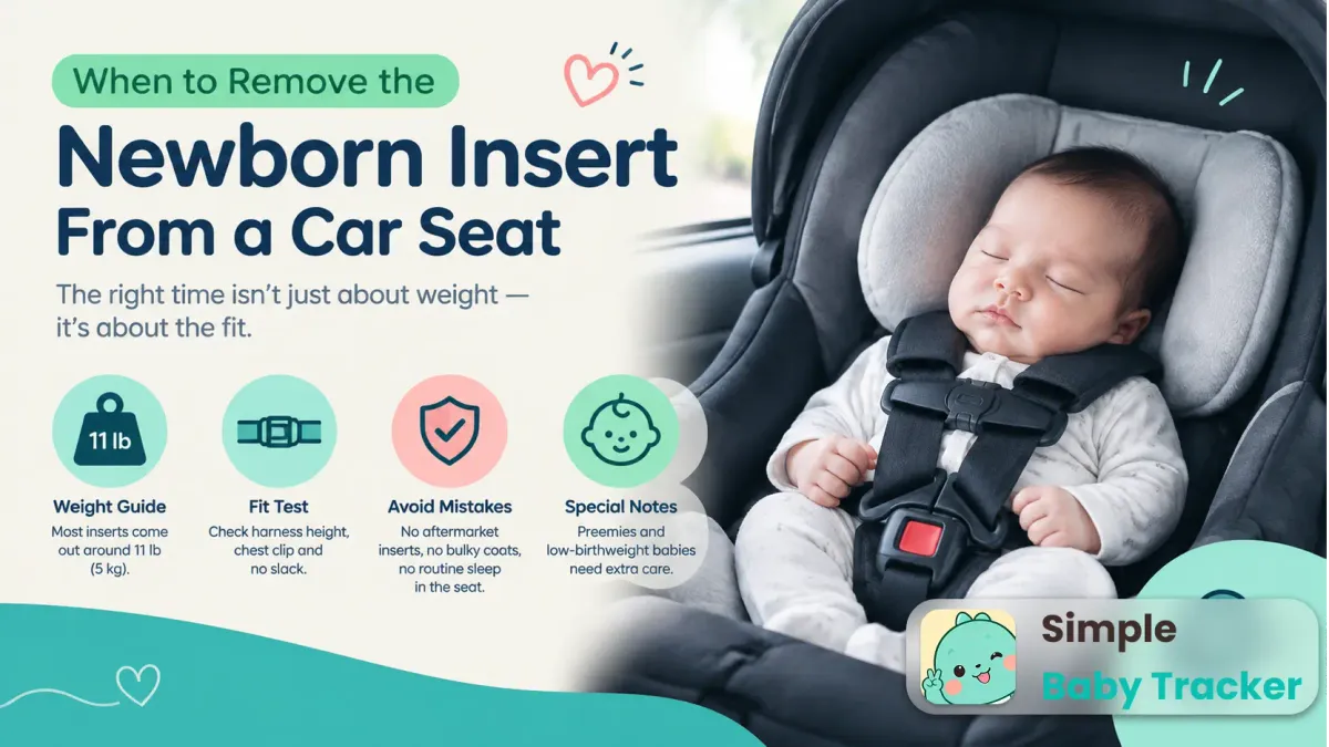 When to Remove the Newborn Insert From a Car Seat